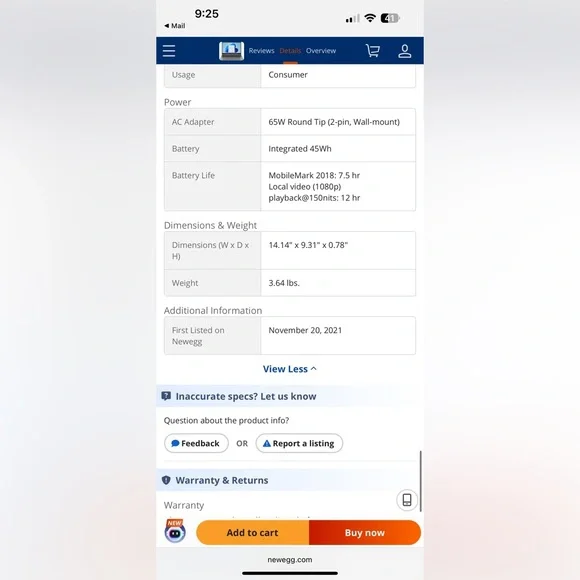 Lenovo Laptop IdeaPad 3 15ITL6 82H801DQUS Intel
Core i5 Touchscreen Windows 11 - Picture 6 of 10